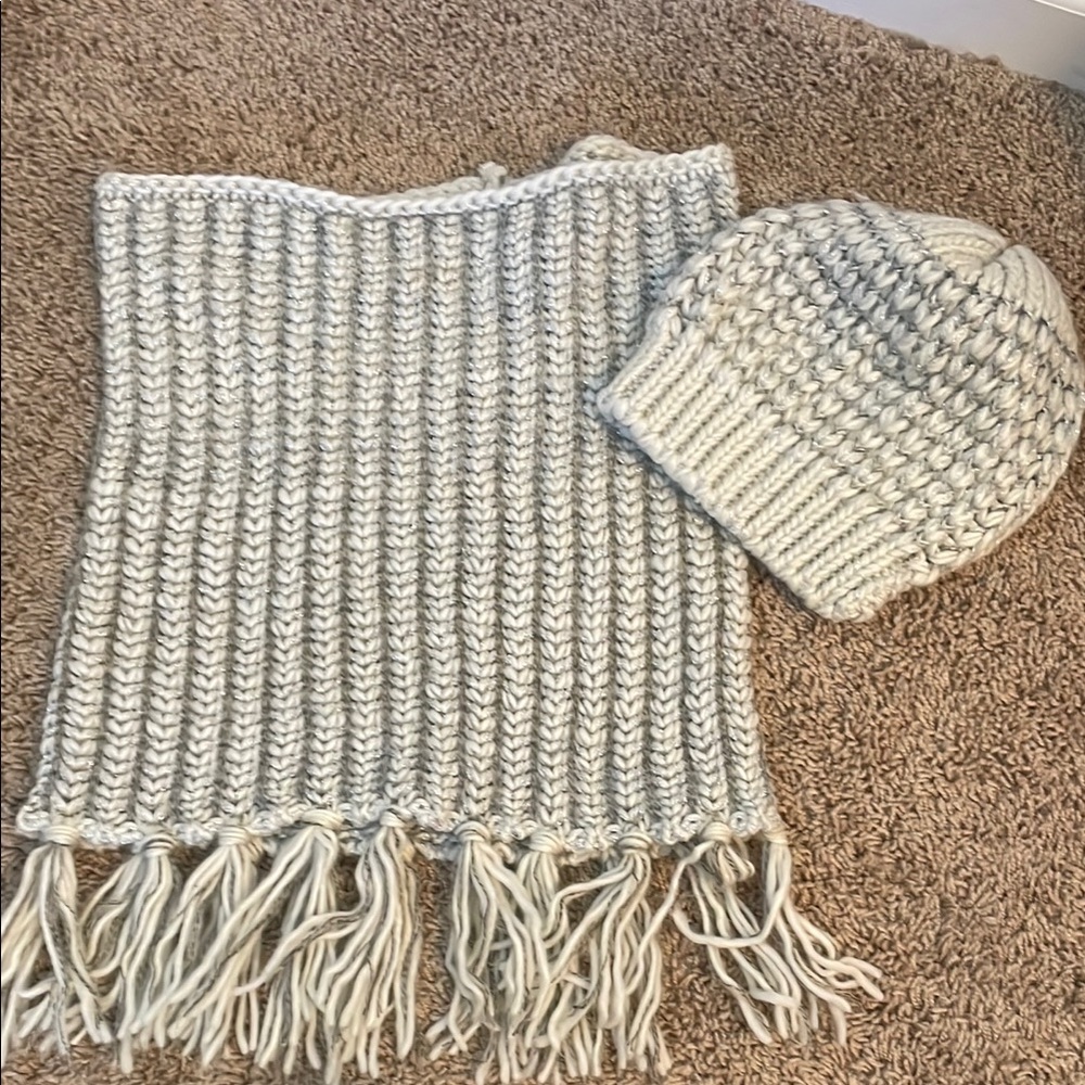 Collection Eighteen Knit Scarf and Beanie Set